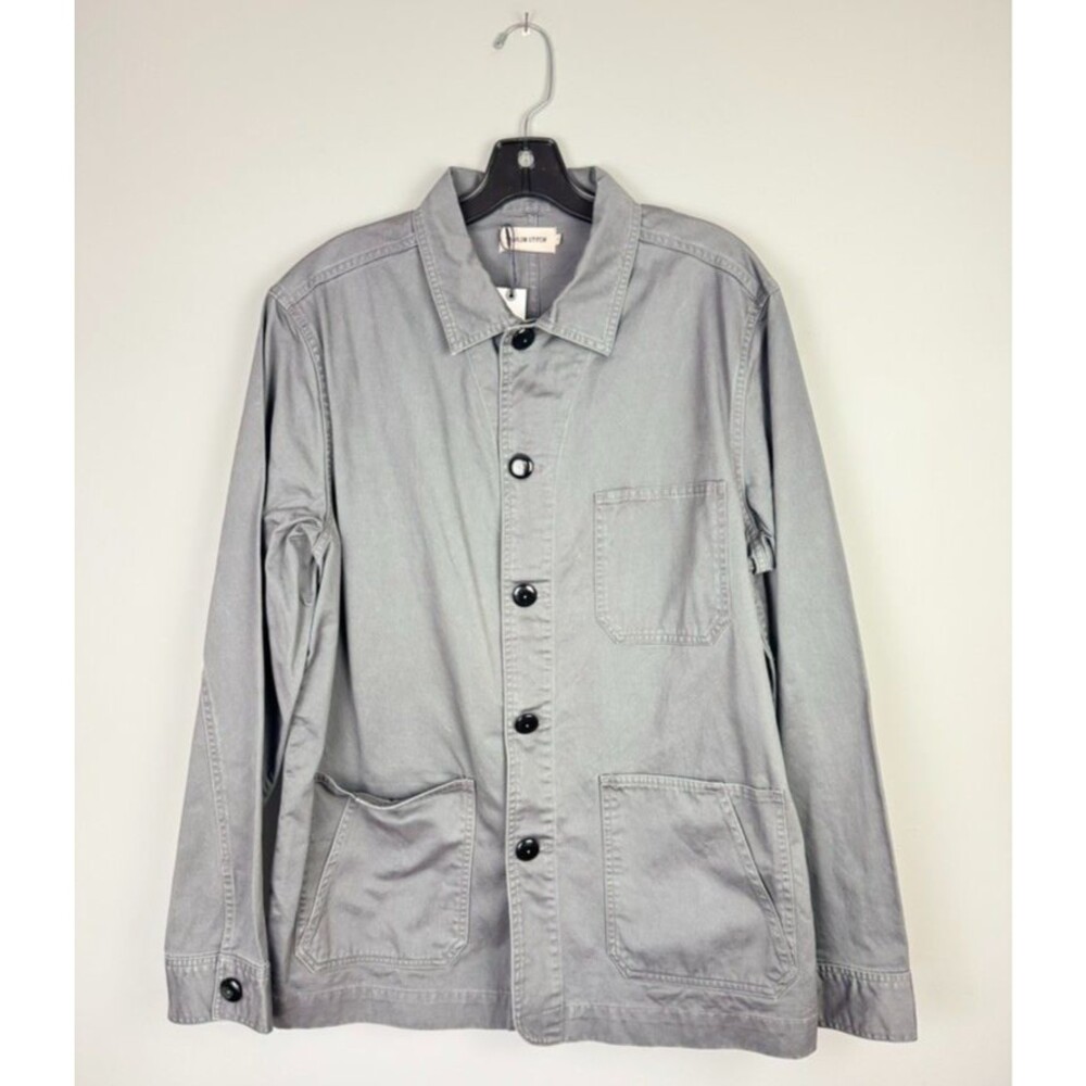Taylor Stitch Ojai French Chore Coat Mens Size 44 XL Gray Cotton Workwear